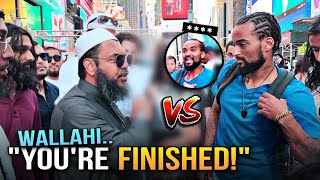 🔥😱NYC DEBATE❗Shaykh Uthman CHECKMATES Christian Preacher in Times Square nyc [upl. by Ariay49]