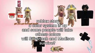 Roblox story colors system  part 1 [upl. by Akeem]