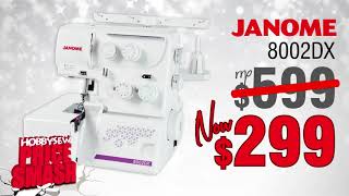 Janome DC2050 and 8002DX Price Smash [upl. by Khudari172]