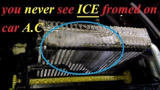 Cooling Coil or Evaporator Coil Iceup or Frost Over  why air not coming from car ac vent [upl. by Saucy]