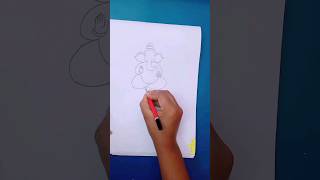 Shri Ganesh ji ki drawingganpatibappa drawing youtubshorts ganeshjidrawing art [upl. by Barling]