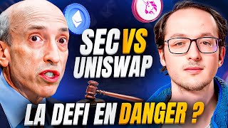 La SEC attaque Uniswap  Quel IMPACT sur la DeFI [upl. by Ydnih923]