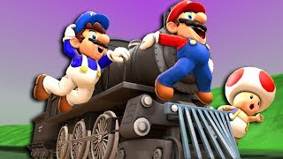 SMG4 Marios Train Trip [upl. by Knitter]