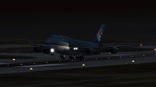 Aerofly FS 2023 대한항공 B747400 샌프란시스코 국제공항 랜딩 [upl. by Adelbert]