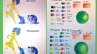 Prismacolor VS Derwent colored pencils [upl. by Zicarelli]