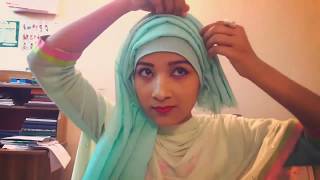 Five Layered Hijab tutorial  Layered Hijab Tutorial  Riku Haque [upl. by Kono]