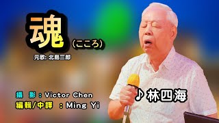 魂こころ中譯 林四海翻唱Cover原唱 北島三郎美加樂卡拉OK MingYi  歌詞翻譯義勇家族 [upl. by Attelliw]