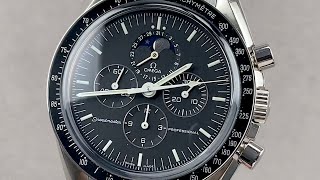 Omega Speedmaster Moonwatch Moonphase Chronograph 35765000 Omega Watch Review [upl. by Manson]