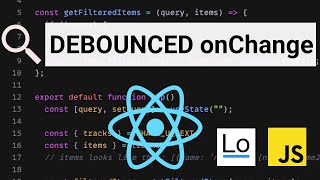 React Debounce Uncontrolled Input onChange Example  Fast lodash tutorial [upl. by Meghan]