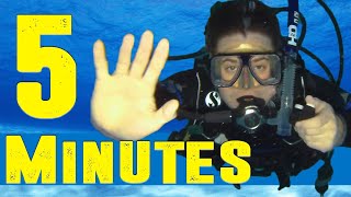 PADI Open Water How to Scuba Dive in 5 Minutes [upl. by Prichard]