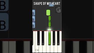 Shape of My Heart Piano Tutorial  Sting Remix [upl. by Seidler]