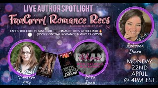 LIVE Author Spotlight with Rhea Ryan amp Cameron Allie [upl. by Dusza]