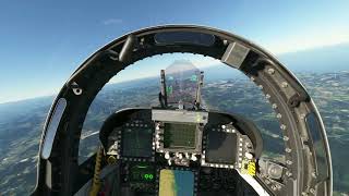 MSFS 2020  F18 short flight with Tobii Eye tracker [upl. by Devon]