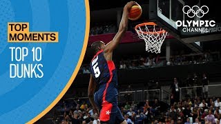 Top 10 Olympic Dunks  Top Moments [upl. by Hsivat]