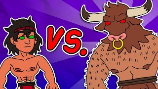 Theseus Vs The Minotaur  Greek Mythology Explained [upl. by Ultima744]