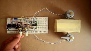 2 Motors control using PIC16F887 and L293D [upl. by Anirdna]