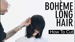 POV Haarschnitt Technik Bohème Long Hair Cut [upl. by Rimidalb]