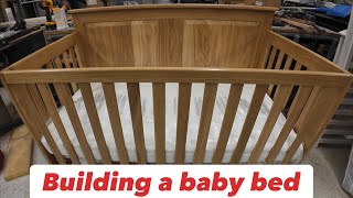 Building a baby bed from white oak [upl. by Ferde]