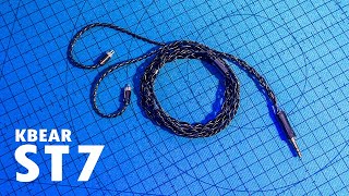 KBEAR ST7 IEM Cable Review [upl. by Novj429]