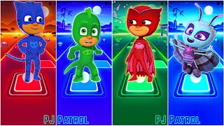 PJ Masks CatBoy 🆚 Gekko 🆚 Owlette 🆚 Motsuki 🎶 Tiles Hop EDM Rush [upl. by Nivonod]