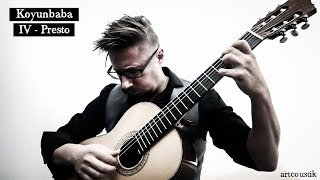 Carlo Domeniconi  Koyunbaba IV  presto  Sebastien Moreau  guitar [upl. by Amirak631]