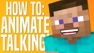 How to Animate Talking Lip Sync  Mineimator Tutorial [upl. by Lurie]