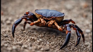 Warty Crab Eriphia verrucosa in the Black Sea [upl. by Enelam]