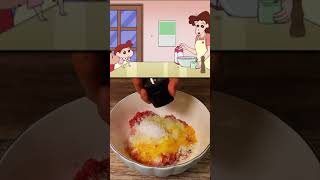 Shin chan anime cooking in real life [upl. by Orimlede514]