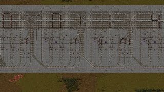 Factorio Rail Clock Timelapse [upl. by Asilanom]