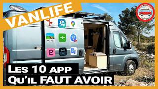 VAN LIFE mes 10 applications essentielles en voyage [upl. by Frankie]