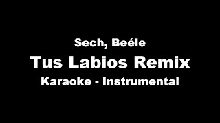 Sech Beéle  Tus Labios Remix  Karaoke  Instrumental [upl. by Musetta]