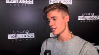 Justin Bieber Interview  Young Hollywood Awards 2014 [upl. by Mcnair957]