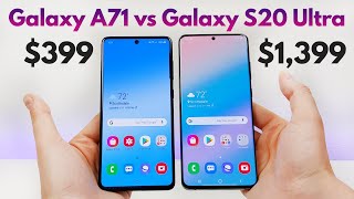 Samsung Galaxy A71 vs Samsung Galaxy S20 Ultra  Who Will Win [upl. by Nanette]