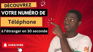 Découvrez votre numéro de téléphone à létranger en 5 secondes [upl. by Ylen460]