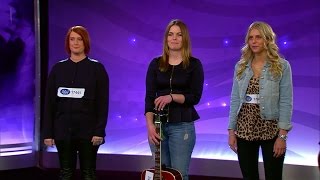 Tre tjejer  men bara en guldbiljett  Idol Sverige TV4 [upl. by Annam39]