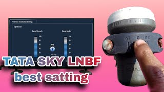 tata sky lnb sattinghow to LNB sattingTata sky signal setting [upl. by Azitram]