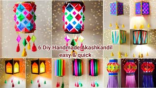 6Diwali lantern making at home  Diwali kandil making idea  Diwali decoration Lantern Tutorial DIY [upl. by Anitnatsnok259]