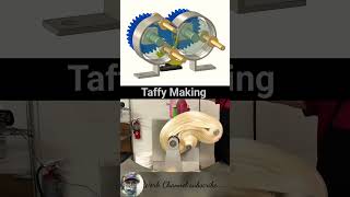 Taffy Making process pulling machine Taffy making mechanisam machine engineering engine taffy [upl. by Lantz]