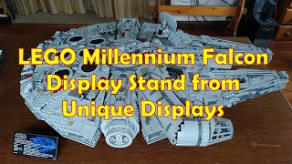 LEGO Millennium Falcon 75192 Display Stand from Unique Display [upl. by Geirk211]