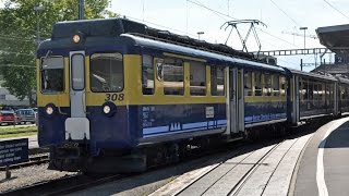 Train Ride with the Bernese Oberland Railway [upl. by Delcine909]