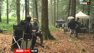 BBC Breakfast  Merlin Set Visit amp Interviews 011011 [upl. by Suisyola853]