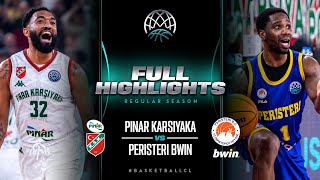 Pinar Karsiyaka v Peristeri bwin  Full Game Highlights  BasketballCL 202324 [upl. by Asillim]