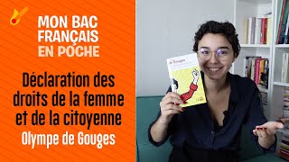 Bac de français  la Déclaration des droits de la femme et de la citoyenne [upl. by Atiluap]