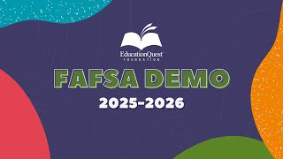 Welcome to the 20252026 FAFSA Demo [upl. by Anailli]