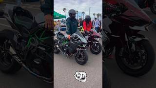 kawasaki h2 exhaust sound 🔥😱  shorts viral [upl. by Burnside529]