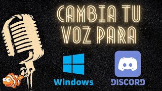 Clownfish Cambia tu voz en tu Pc y Discord [upl. by Panthea]