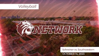 231014 NCAA Volleyball  Schreiner vs Southwestern [upl. by Trinette]