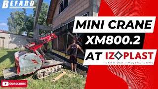 Befard mini crane XM8002 work at Izoplast Company [upl. by Amabil98]