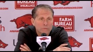 Eric Musselman Postgame  South Carolina 77 Arkansas 64 [upl. by Buderus786]