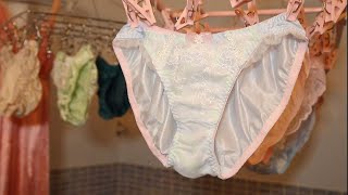 Wash and Dry  Hanging Underwear Clip Rack 27  Lingerie Underwear Collection  Super Pretty Shiny [upl. by Enileuqaj]